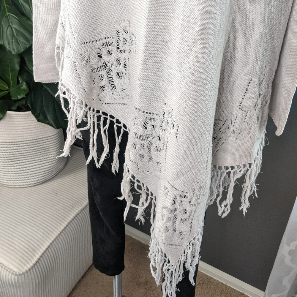 Free People Temptress Cowl Neck Sweater Poncho - Picture 4 of 13